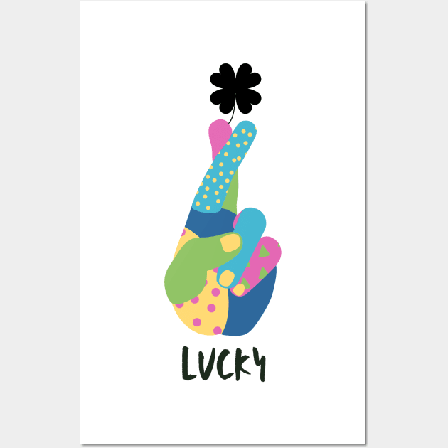 lucky shamrock heart st patrick's day parade clover holiday Wall Art by yassinebd